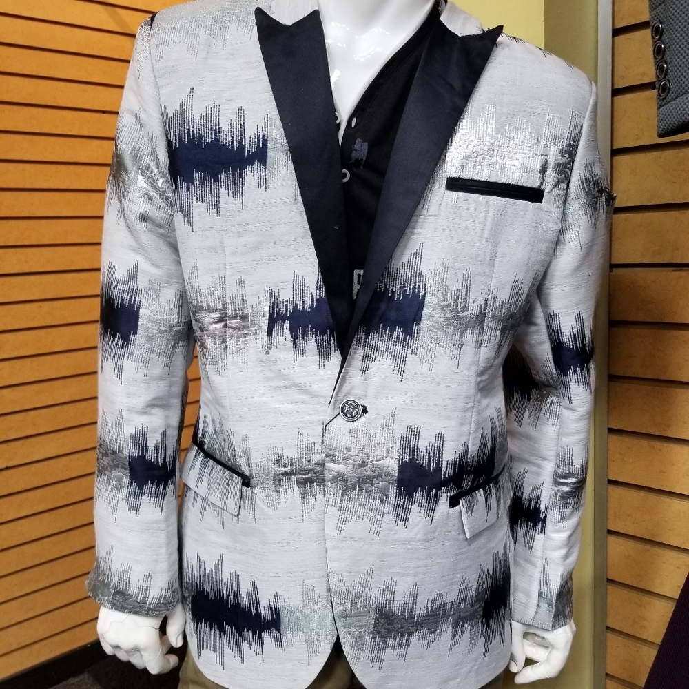 Embroided Design Blazer